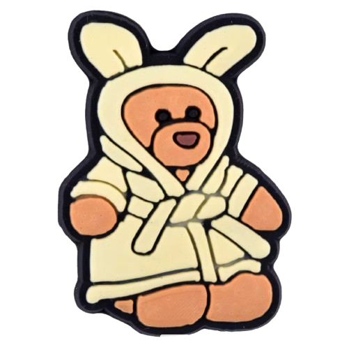 PRE-ORDER bear in robe jelly charm